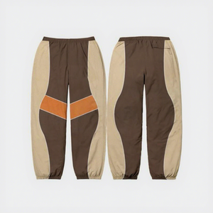 Veste et pantalon à fermeture éclair élastique personnalisés avec logo imprimé, 100 % coton, coupe classique, imperméables, coupe-vent, écologiques, séchage rapide - Product Image 3