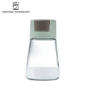 Wholesale 180ml 6oz User Friendly Press Type Metering Salt Shaker Quantitative Salt Seasoning Glass Bottle for Kitchen