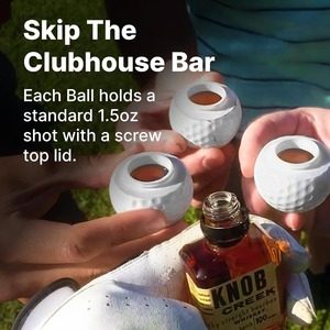 Verres à liqueur jetables en plastique de 50ml avec design de balle de golf pour spiritueux haut de gamme comme le whisky, la vodka et la <span class=keywords><strong>tequila</strong></span> - Product Image 3