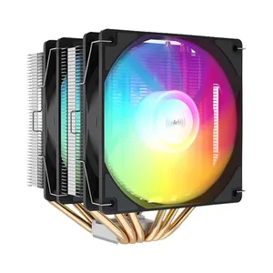 ProArtist air cooler RGB E6 Double Tower CPU radiator support 1200/1700/AM4 with silicone air cooler fan 6 heat pipe air cooling