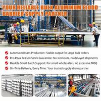 Barrera Antidiluvio Modular de Aluminio Certificada REACH para Hogar, Garaje, Entrada Comercial y Protección contra Inundaciones por Tormentas