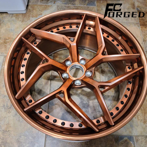 Jantes forgées sur mesure 5x130 5x114.3 6x139.7, jantes concaves profondes, <span class=keywords><strong>centre</strong></span> chromé avec bord chromé pour Honda Accord - Product Image 2