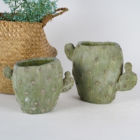 Pots à fleurs en ciment de style américain, écologiques, de conception délicate, fabriqués directement par l'usine Lianda, pour succulentes et cactus - Décoration intérieure/extérieure