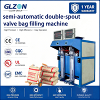 Machine à emballer semi-automatique pneumatique de pesage de sac de valve de liquide visqueux de boisson de mortier sec de ciment de sable