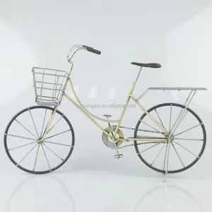 Металлическая проволока Настольный миниатюрный велосипед-украшение для дома любовь Улыбка
