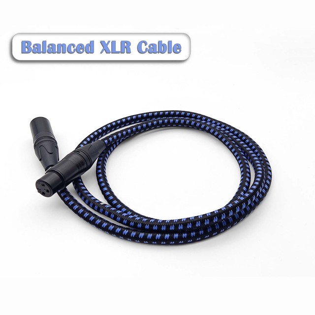 Microphone Jacket Cable Male to Female 100% Coverage Ratemetal Foil Shielding Audio Mixer Home Theater Balanced 3 Pin XLR Cable