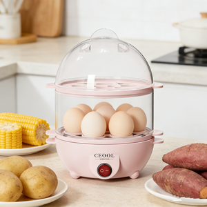 Cuiseur à œufs de haute qualité, capacité de 14 œufs, couches divisibles, cuiseur à œufs électrique automatique - Product Image 4
