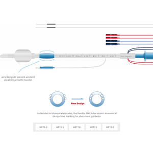 Nautrack EMG Эндотрахеальная трубка для ионмированных двусторонних электродов, антивокальный кабель, размер 6,0-8,0 - Product Image 1