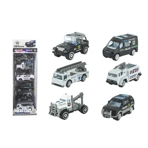 In lega auto della polizia giocattolo piccolo die cast car giocattoli per bambini in metallo auto della polizia giocattoli