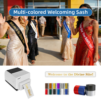 Imprimante à ruban large MASUNG MS-1730DC pour rubans personnalisés en soie pour anniversaires, mariages, funérailles, remises de diplômes, inaugurations, festivals de musique