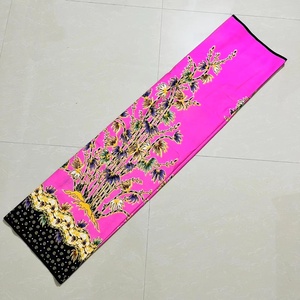 ผ้าโสร่งอินโดนีเซียผ้าไมโครไฟเบอร์แบบนิ่มพิมพ์ลายดอกไม้100ผ้าโพลีเอสเตอร์ - Product Image 5