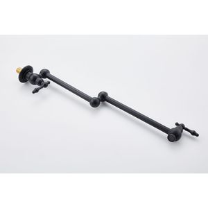 Robinet de cuisine mural DB en acier inoxydable, mitigeur pliable pour remplissage de casseroles, design contemporain, finition plaquée - Product Image 2