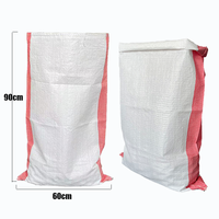 25kg 50kg 100kg PP geweven polypropyleen zak, nieuw materiaal, 60*90cm, witte pp geweven zak voor verpakking van rijst, graan, veevoer, meel en zaden