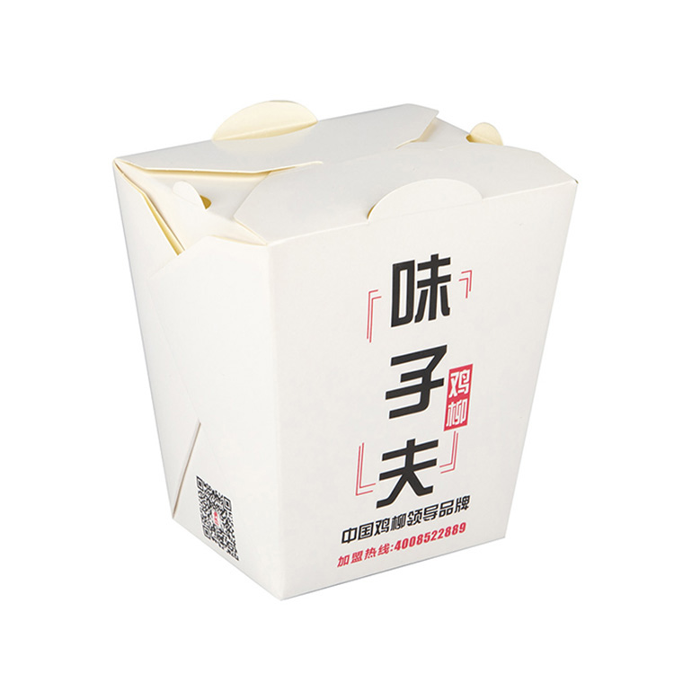 Take Away 16oz 26oz 32oz Biodegradable Round Bottom Disposable Food Container Noodle Fried Chicken bucket Paper Pasta Box