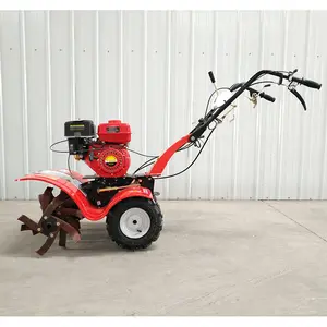 Mini Red 4.1kw Small Flower Bed Gas Powered Hand Tiller Different Farm Machineries Used In The Field