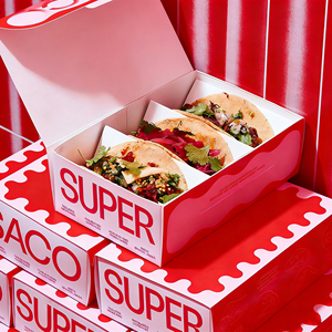 Scatola di Carta Kraft di Alta Qualità per Asporto di Fish and Chips, Confezione per Fast Food con Inserto per Pesce Fritto - Product Image 1