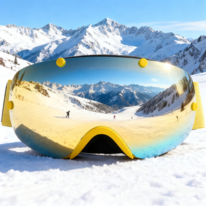 BE NICE Mix Color Full UV400 Protection Spherical <span class=keywords><strong>Ski</strong></span> Goggle Unisex Snow Goggles for Snowboarding and Skiing SNOW - 2300 - Product Image 6