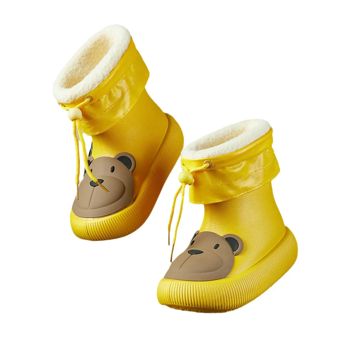 Menina Leve Menino Impermeável EVA Wellington Crianças Sapatos De Chuva Dos Desenhos Animados Da Menina Botas De Neve De Chuva Não-Deslizamento