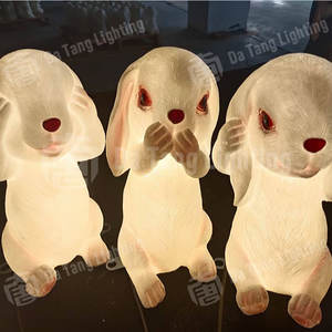 โคมไฟรูปกระต่ายสำหรับตกแต่งสวนและสวนสาธารณะในช่วงเทศกาล ไฟประดับกลางแจ้งกันน้ำ IP65 - Product Image 2