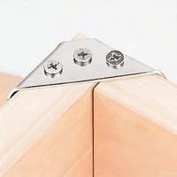 Accessoires de quincaillerie pour meubles : Kit de connecteurs d'angle polyvalents et de vis pour la renforcement des connexions des armoires et chaises en bois