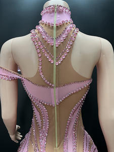 Novance Y4033-D Ropa de Moda al por Mayor con Apliques para Dama Vestidos Elegantes para Chicas Ropa Elástica sin Mangas Minivestido para Fiesta - Product Image 4