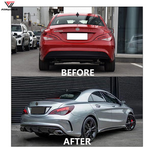 Fornitura Diretta Paraurti Anteriore Paraurti Posteriore Cofano Faro Minigonne Laterali per <span class=keywords><strong>Mercedes</strong></span> Benz Classe <span class=keywords><strong>CLA</strong></span> <span class=keywords><strong>W117</strong></span> 17-19 a AMG CLA45 - Product Image 4