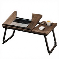 Table de lit relevable pliable à quatre vitesses réglables, bureau d'étude pour dortoir avec cadre en MDF et surface en PU