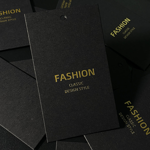 Etiquetas Colgantes para Ropa a Precio de Fábrica, Etiquetas de Papel con Estampado Dorado, Etiquetas Colgantes al por Mayor - Product Image 5
