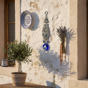   Decoración de Pared con Ojo Turco de Cristal Hecho a Mano de TURQUÍA - Product Image 3