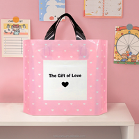 Sac à provisions en polyéthylène basse densité réutilisable de haute qualité et écologique avec impression de logo personnalisé et boutons-pression inférieurs