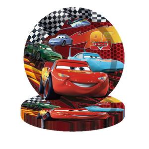 מכוניות נושא קריקטורה יום הולדת קישוט אספקה ציוד נייר חד פעמי צלחות מפיות מפות מפות מפות שולחן סט כלי שולחן - Product Image 5