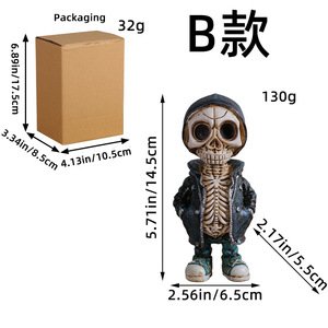 2025 Halloween Home Decor Skull Ornaments Ghost Toys Halloween Decorations for Festival Atmosphere Scene Layout Props - Product Image 6