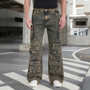 Nouveau style 2025 – Pantalon cargo décontracté pour homme – Vente chaude – Multi-poches – Tissé tricoté – Lavage clair - Product Image 4