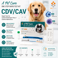 Kit de test rapide canin S&C Biotech CDV/CAV Distemper/Hepatitis Combo Test