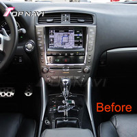 Reproductor MP4 de vídeo para coche con pantalla táctil de 10,4 "para Lexus IS250/IS350 2006 2007 2008 2009 2010 2011 2012 3 + 32 GB GPS Android inalámbrico