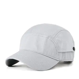OEM cappello a tesa corta di alta qualità in cotone non strutturato Multi pannelli berretto sportivo Logo personalizzato cappello da sole a tesa corta berretto da Baseball da strada