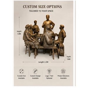 Escultura Religiosa de Jesús en Bronce de Yuda, Cristo Cargando la Cruz, Digitalización de 1.005 mm, Integración de Alta Calidad - Product Image 3