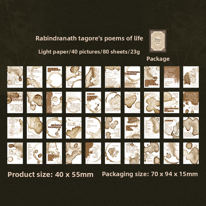 Los poemas de la vida de D. Tagore.