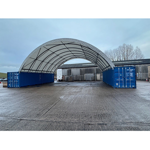 Abri de conteneur en PVC haute résistance à <span class=keywords><strong>double</strong></span> structure en treillis, fourni par l'usine, pour conteneurs maritimes - Product Image 3