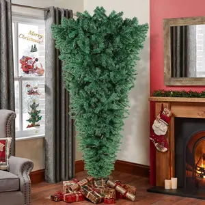 OurWarm-Arbol De Navidad personalizado para interior y exterior, suministros De decoración De Navidad, árbol De Navidad flocado