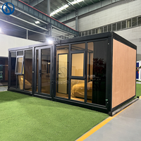 Honlu Conteneur Cabine Pliante à Double Aile Extensible en Acier, Personnalisation Complète, 20ft 40ft, Conception Respirante, Style Mid-Century