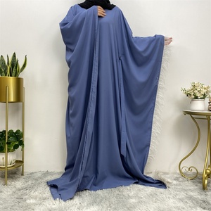 6317# Abaya Women Islamic Muslim Turkish <b>Kaftan</b> With Belt Dubai Style Feather Sleeve Long <b>Maxi</b> Dress - Product Image 4