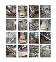 Escalier en spirale extérieur en acier inoxydable, double hélice, colonne centrale en acier inoxydable, sur mesure pour usage commercial