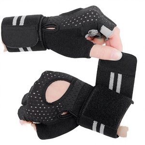 Men Half Finger <b>Weight</b> Lifting <b>Gloves</b> Breathable Workout Fitness OEM ODM Factory Wholesale Supplier - Product Image 2