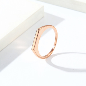 Women's Geometric <b>Titanium</b> Steel <b>Ring</b> Steel Gold Rose Gold Any Occasion Jewelry - Product Image 4