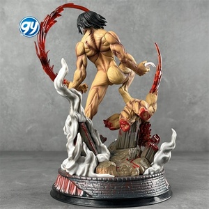 Attacco al titano YOYO forma di battaglia Eren Yeager statua figura modello <span class=keywords><strong>Anime</strong></span> da collezione con Display di Base all'ingrosso - Product Image 4