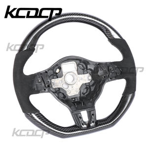 Ajustement pour Volkswagen Polo MK6 MK5 <span class=keywords><strong>Golf</strong></span> 6 JettaR GTI <span class=keywords><strong>Golf</strong></span> 5 MK7 CC Passat Tiguan volant en Fiber de carbone - Product Image 5