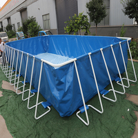 Outdoor großer Stand Leinwand Pool abnehmbarer Pool Kinder wasserpark Kunststoff Schwimmbad