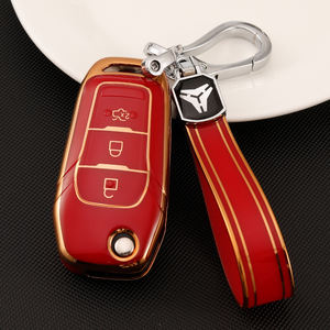 Étui de protection pour clé de voiture en TPU souple de qualité supérieure pour <span class=keywords><strong>Ford</strong></span> Fox MONDEO ESCORT, porte-clés pliable, sac à clés, accessoires directs d'usine - Product Image 6