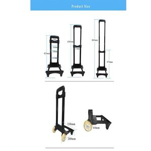 Tianyu T820C-3 Universal Strong Waterproof Metal School Bag <b>Trolley</b> <b>Backpack</b> Handle Attachment Portable Design for Pulley Tie - Product Image 2